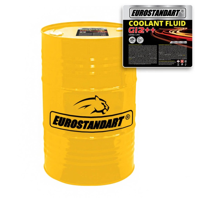 Охолоджувальна рідина EUROSTANDART COOLANT FLUID G12++ готовий